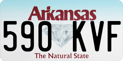 AR license plate 590KVF