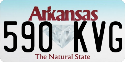 AR license plate 590KVG