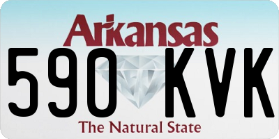 AR license plate 590KVK