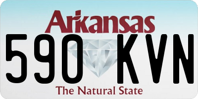 AR license plate 590KVN