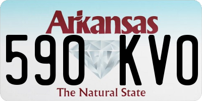 AR license plate 590KVO