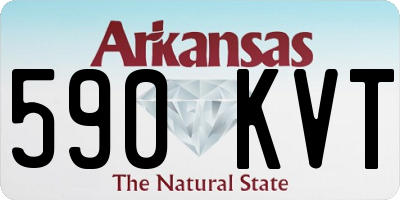 AR license plate 590KVT