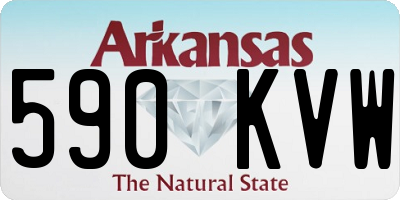 AR license plate 590KVW