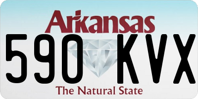 AR license plate 590KVX
