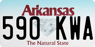 AR license plate 590KWA