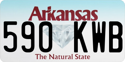 AR license plate 590KWB