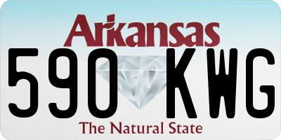 AR license plate 590KWG