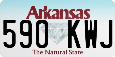 AR license plate 590KWJ