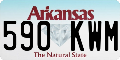 AR license plate 590KWM