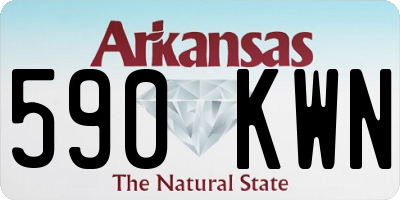 AR license plate 590KWN