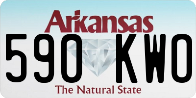 AR license plate 590KWO