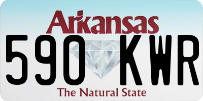 AR license plate 590KWR