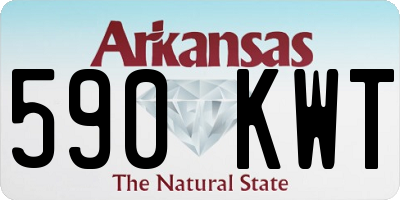 AR license plate 590KWT