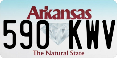 AR license plate 590KWV