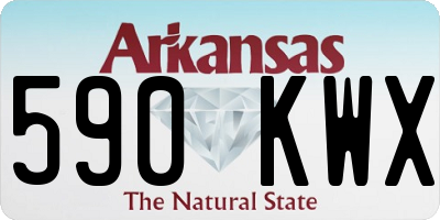 AR license plate 590KWX