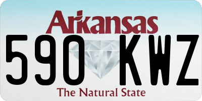 AR license plate 590KWZ