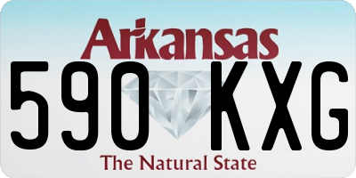 AR license plate 590KXG