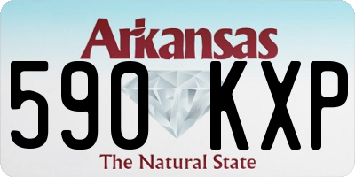 AR license plate 590KXP