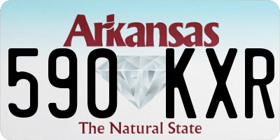 AR license plate 590KXR