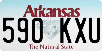 AR license plate 590KXU
