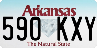 AR license plate 590KXY