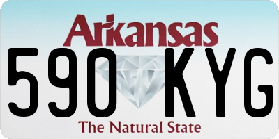 AR license plate 590KYG