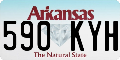 AR license plate 590KYH