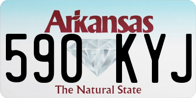 AR license plate 590KYJ