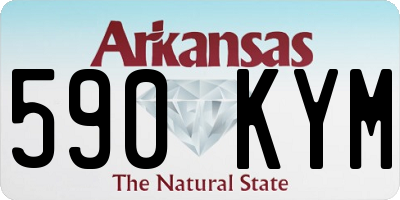 AR license plate 590KYM