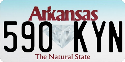 AR license plate 590KYN