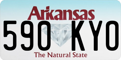 AR license plate 590KYO