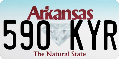 AR license plate 590KYR