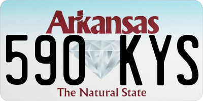 AR license plate 590KYS