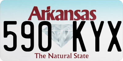 AR license plate 590KYX