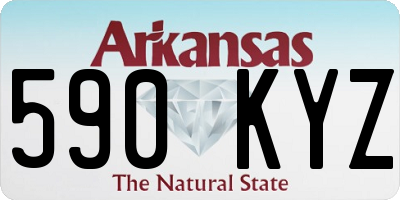 AR license plate 590KYZ