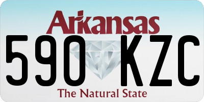 AR license plate 590KZC