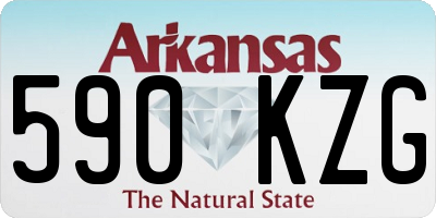 AR license plate 590KZG