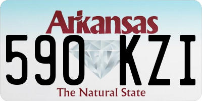 AR license plate 590KZI