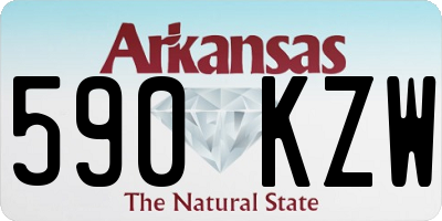 AR license plate 590KZW