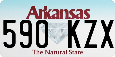 AR license plate 590KZX