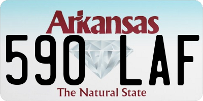 AR license plate 590LAF