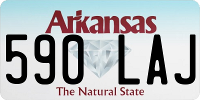 AR license plate 590LAJ