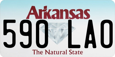 AR license plate 590LAO