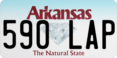 AR license plate 590LAP
