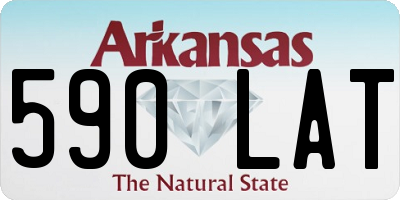 AR license plate 590LAT
