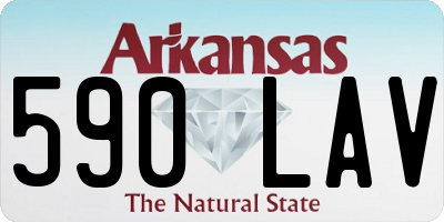 AR license plate 590LAV