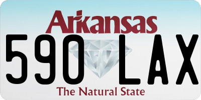 AR license plate 590LAX