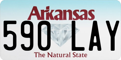 AR license plate 590LAY