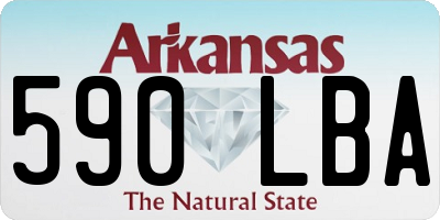 AR license plate 590LBA