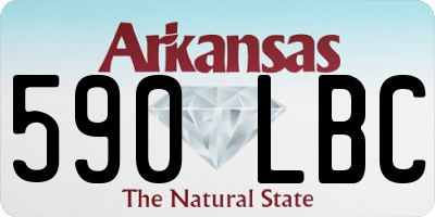 AR license plate 590LBC